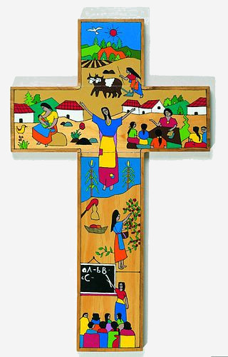 Salvadoran painted cross