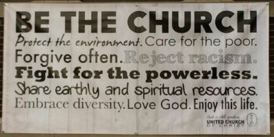 Be the church banner